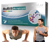 MULTIVITAMIN PRE MUŽOV Vitamíny Minerály Activlab Multivit 60 kaps.