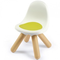SMOBY Záhradná stolička s operadlom Do izby bielo-zelená