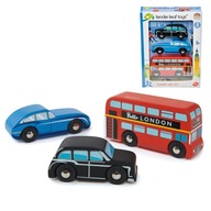 Autá drevené hračky autá Londýn Tender