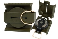 Kompas turystyczny busola Mil-Tec US Army metalowy, podświetlany - Olive