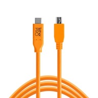 Kabel Tether Tools Pro USB-C 2.0 Mini B 4,6m CUC2415-ORG