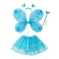 Rozprávkový kostým Motýľ pre dievčatá Modrý