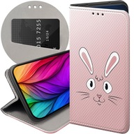 ETUI Z KLAPKĄ DO XIAOMI REDMI 9 WZORY KRÓLIK ZAJĄC BUNNY FUTERAŁ POKROWIEC