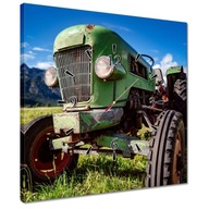 Hodiny 40x40 Historický traktor pole