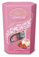 Lindt Lindor STRAWBERRIES CREAM TRUSKAWKA Praliny 200 g