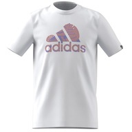 Koszulka adidas BOS Nature girls Jr HR8147 biały 152 cm