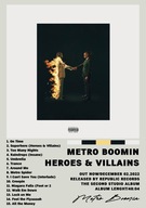 Metro Boomin Heroes & Villains Plagát Bez Rámu Obrázok s albumom Darček