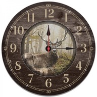 Poľovnícke hodiny okrúhly jeleň