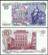 SZWECJA, 10 KRONOR 1968 Pick 56a