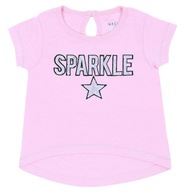 Różowa koszulka Sparkle 0-3 m 62 cm