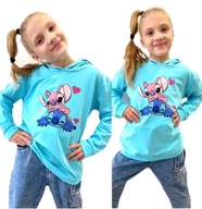 Bluza dziecięca dziewczęca LILO i STITCH 134 kolor błękitny, polska