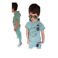 Bluza krótki rękaw Despacito dekatyzowana mint 116