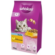 WHISKAS STERILE 1+ KARMA DLA KOTA KURCZAK 14 KG