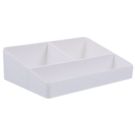 Pudełko do przechowywania cukru Drewniane wykończenie Plastikowe etui w kolorze białym