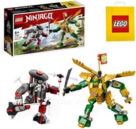 LEGO NINJA GO 71781 ZIELONY ZŁOTY MECH LLOYDA EVO BITWA MECHÓW MEH SZKIELET