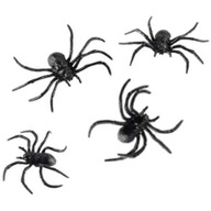 sztuczne PAJĄKI dekoracja HALLOWEEN tarantula x4