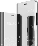 Flipové puzdro Clear View pre Samsung Galaxy A32 4G puzdro na telefón strieborné