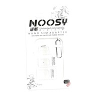 Zestaw Adapterów Nano Sim/Micro,Micro Sim i Nano/Sim (NOOSY 3w1) biały