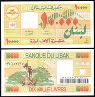 $ Liban 10000 LIVRES P-76 UNC 1998