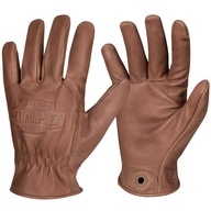 Ochranné rukavice Helikon-Tex Kožené rukavice Lumbe odtiene hnedej a béžovej