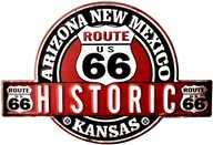 Tablica Tabliczka Blacha Ozdobna Arizona Historic Route 66 Kansas