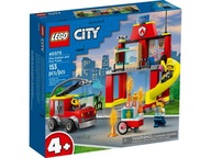 Kocky LEGO City 60375 Hasičská stanica a hasičské auto