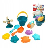 Zabawki do piasku dla dzieci kąpiel na plażę Doris wiaderko foremki 10 el