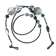 Ručne vyrábaná retiazka na okuliare s perlovými korálkami