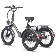 Rower trójkołowy Fafrees 48V 500W rower składany rower elektryczny 3-kołowy gruby rower