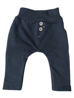 Nohavice na gumičku bavlna chlapec čierne 98