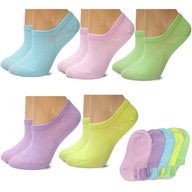 5x ČLENKOVÉ PONOŽKY Detské dievčenské bavlnené Ponožky Letné Hladké 23-26