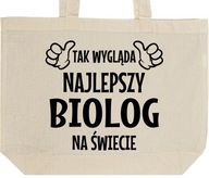 NAJLEPSZY BIOLOG torba zakupy prezent