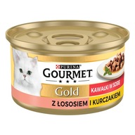 Purina Gourmet Gold łosoś/ kurczak w sosie 85g