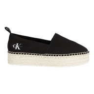 CALVIN KLEIN DÁMSKA OBUV ESPADRYLE PLATFORM ESPADRILLE ML BTW ČIERNA veľ.38