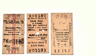 3. Stare bilety PKP kartoniki - 1968.r.