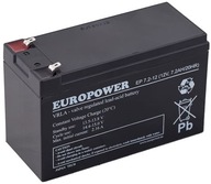 Akumulátor Europower 12 V 7,2 Ah