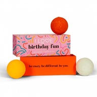 I LOVE Bath Fizzers zestaw kul do kąpieli Birthday Fun 3x150g