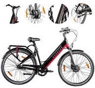 Elektrický mestský bicykel 28 Shimano Nexus 7 Kotúče Nosič 10,4Ah 36V