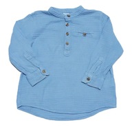 Lindex mušelínová košeľa s dlhým rukávom bavlna mušelín 98
