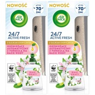 Air Wick Active Fresh Białe Kwiaty Odświeżacz Powietrza Komplet 2x228ml