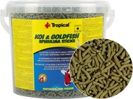 TROPICAL Koi&Goldfish Spirulina Sticks 1,6kg/21L Pokarm do Oczka Stawu