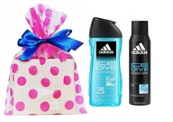 Adidas ICE DIVE darčeková sada pre mužov gél 3v1+ deodorant NARODENINY