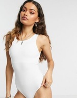 VERO MODA PETITE BIAŁE BODY DAMSKIE GŁADKIE M 1VAD