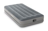 Nafukovací matrac 99x191 cm INTEX posteľ na spanie velúrová + USB pumpa
