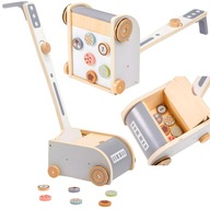 Drevený magnetický vysávač pre deti Hračka na upratovanie