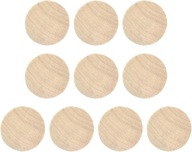 EXCEART 10 sztuk drewnianych pieczątek z uchwytem, okrągłe, 5 x 1 2 cm