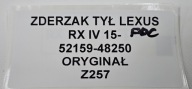 bumper rear part LEXUS RX IV 15- PDC 52159-48250 ORYG