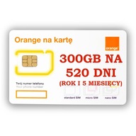 INTERNET NA KARTE ORANGE FREE 300 GB ROK + 5 MIESIĘCY