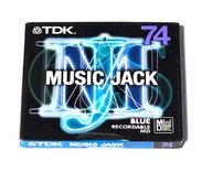 DISKETA MINIDISC TDK 74 MUSIC JACK MD-MJ74BN VYROBENÁ V JAPONSKEJ FÓLII