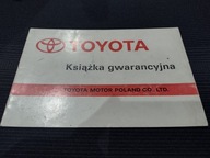Toyota Corolla 91 Książka Gwarancyjna / Serwisowa